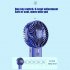 Mini Handheld Fan Led Display Usb Charging Portable Large Wind Small Fan For Summer Outdoor Sport Pearl White  4000mA 