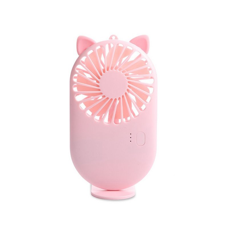 Mini Handheld Fan Portable USB Charging Mute Fan for Desktop Office Home Travel Pink