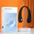 Mini Hanging Neck Fan Portable Bladeless Usb Rechargeable Leafless Air Cooler Cooling Wearable Neckband Fans  3000mah  White