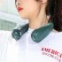 Mini Hanging Neck Fan Portable Bladeless Usb Rechargeable Leafless Air Cooler Cooling Wearable Neckband Fans  3000mah  green