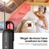 Mini Hidden Camera Detectors Anti Spy Detector Tracker Wireless Signal Scanner Device For Office Bedroom Cars Indoor black
