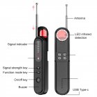 Mini Hidden Camera Detectors Anti-Spy Detector Tracker Wireless Signal Scanner Device For Office Bedroom Cars Indoor black