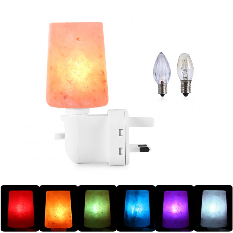 Mini Himalayan Salt Lamp Hand Carved Crystal Bedside Lamp Natural Crystal Salt Rock Night Light Color Changing Light