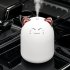 Mini Humidifier With Colorful Night Light 250ml Large Capacity Home Desktop Cool Mist Aroma Diffuser Purifier White  Cat