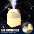 Mini Humidifier With Colorful Night Light 250ml Large Capacity Home Desktop Cool Mist Aroma Diffuser Purifier White  Cat