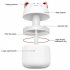 Mini Humidifier With Colorful Night Light 250ml Large Capacity Home Desktop Cool Mist Aroma Diffuser Purifier White  Cat
