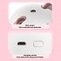 Mini Humidifier With Colorful Night Light 250ml Large Capacity Home Desktop Cool Mist Aroma Diffuser Purifier White  Cat