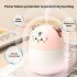 Mini Humidifier With Colorful Night Light 250ml Large Capacity Home Desktop Cool Mist Aroma Diffuser Purifier White  Cat