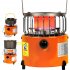 Mini Ice Fishing Heater Outdoor Portable Stainless Steel Oven Gas Heater 2000W