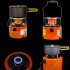 Mini Ice Fishing Heater Outdoor Portable Stainless Steel Oven Gas Heater 2000W