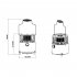 Mini Ice Fishing Heater Outdoor Portable Stainless Steel Oven Gas Heater 2000W