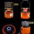 Mini Ice Fishing Heater Outdoor Portable Stainless Steel Oven Gas Heater 2000W