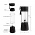 Mini Juicer Cup With 6 Blades Multifunctional Household Electric Juicer Blender Baby Food Mixing Machine black