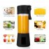 Mini Juicer Cup With 6 Blades Multifunctional Household Electric Juicer Blender Baby Food Mixing Machine black