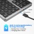 Mini Keyboard 35 Keys Portable 2 4G Wireless Office Keyboard Ultra Silence Keyboard For Laptop PC Computer Gamer black