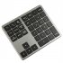 Mini Keyboard 35 Keys Portable 2 4G Wireless Office Keyboard Ultra Silence Keyboard For Laptop PC Computer Gamer black