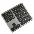 Mini Keyboard 35 Keys Portable 2.4G Wireless Office Keyboard Ultra Silence Keyboard For Laptop PC Computer Gamer black