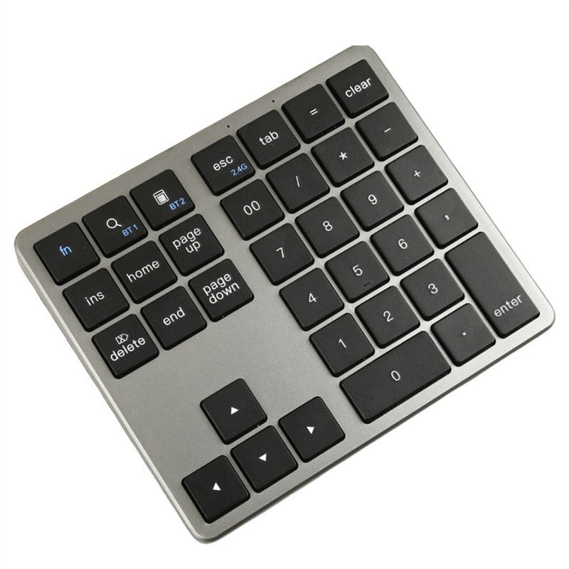 Mini Keyboard 35 Keys Portable 2.4G Wireless Office Keyboard Ultra Silence Keyboard For Laptop PC Computer Gamer black