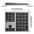 Mini Keyboard 35 Keys Portable 2 4G Wireless Office Keyboard Ultra Silence Keyboard For Laptop PC Computer Gamer black
