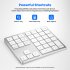 Mini Keyboard 35 Keys Portable 2 4G Wireless Office Keyboard Ultra Silence Keyboard For Laptop PC Computer Gamer black