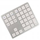 Mini Keyboard 35 Keys Portable 2.4G Wireless Office Keyboard Ultra Silence Keyboard For Laptop PC Computer Gamer silver