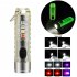 Mini Keychain Flashlight Multifunctional 400lm High Brightness Usb C Rechargeable Magnetic Torch Camping Light transparent white