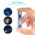 Mini Keychain Flashlight Multifunctional 400lm High Brightness Usb C Rechargeable Magnetic Torch Camping Light transparent Blue