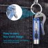 Mini Keychain Flashlight Multifunctional 400lm High Brightness Usb C Rechargeable Magnetic Torch Camping Light transparent Blue