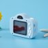 Mini Kid Camera Cartoon Camera 20 Million Pixels 2 Inch HD Ips Scherm Digitale Camera Projectie Video Camera Blue