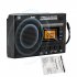 Mini LCD Radio Battery Powered Portable Radio Excellent Reception Pocket AM FM Radio With Telescopic Antenna Multifunctional Radio Built in Speaker For Senior R