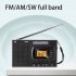 Mini LCD Radio Battery Powered Portable Radio Excellent Reception Pocket AM FM Radio With Telescopic Antenna Multifunctional Radio Built in Speaker For Senior R