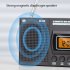 Mini LCD Radio Battery Powered Portable Radio Excellent Reception Pocket AM FM Radio With Telescopic Antenna Multifunctional Radio Built in Speaker For Senior R