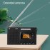 Mini LCD Radio Battery Powered Portable Radio Excellent Reception Pocket AM FM Radio With Telescopic Antenna Multifunctional Radio Built in Speaker For Senior R