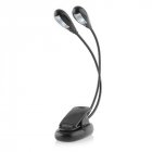 Mini LED Light Battery USB Powered Reading Light Double Arms Clip Desk Lamp