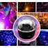 Mini LED Magic Lamp Car Disco Ball RGB DJ USB Rechargable Voice Activated Rotating Stage Party Light Pink