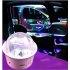 Mini LED Magic Lamp Car Disco Ball RGB DJ USB Rechargable Voice Activated Rotating Stage Party Light Pink