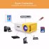 Mini LED Projector features DLP technology thanks to which it spoils you with deep color and stunning detail  Lightweight design can be easily carried around 