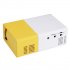 Mini LED Projector features DLP technology thanks to which it spoils you with deep color and stunning detail  Lightweight design can be easily carried around 