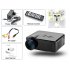 Mini LED Projector has 3 5 inch LCD screen and 80 Lumen which offers images from 30 to 100 inches at 640x480 resolutions with 1080p video support 