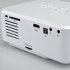Mini LED Projector has 80 Lumen and offers 30 to 100 inches images at 640x480 resolutions with 1080p video support  with HDMI  AV  USB  VGA and TV connections