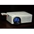 Mini LED Projector has 80 Lumen and offers 30 to 100 inches images at 640x480 resolutions with 1080p video support  with HDMI  AV  USB  VGA and TV connections
