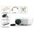 Mini LED Projector has a LCD Image System  LED Lamp  150 Lumens  HDMI Port and 1080p Support 