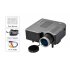 Mini LED Projector with 320x240 resolution  30 Lumens and 200 1 contrast is the most diverse and compact projectors on the market