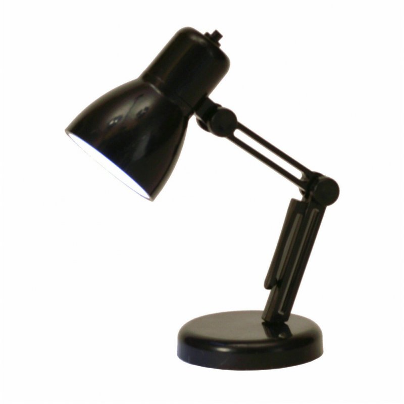 Mini Led  Desk Reading  Lamp 180 Degrees Rotation Clip-on Travel Lamp Portable High Bright Warm Light Book Lamp Perfect Gift black
