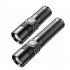 Mini Led Flashlight Type C Rechargeable Multifunctional Outdoor Portable Strong Light Zoomable Torch short standard