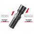Mini Led Flashlight Type C Rechargeable Multifunctional Outdoor Portable Strong Light Zoomable Torch short standard