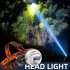 Mini Led Headlamp 4 Level Portable Rechargeable Head mounted Flashlight Torch For Outdoor Adventure Black