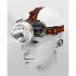 Mini Led Headlamp 4 Level Portable Rechargeable Head mounted Flashlight Torch For Outdoor Adventure Black