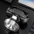Mini Led Headlamp 4 Level Portable Rechargeable Head mounted Flashlight Torch For Outdoor Adventure Black