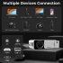 Mini Led Projector Wifi Wireless Mirror Phone Miracast 1080P Lcd Video Movie Party Projector T5 Smart Version US Plug
